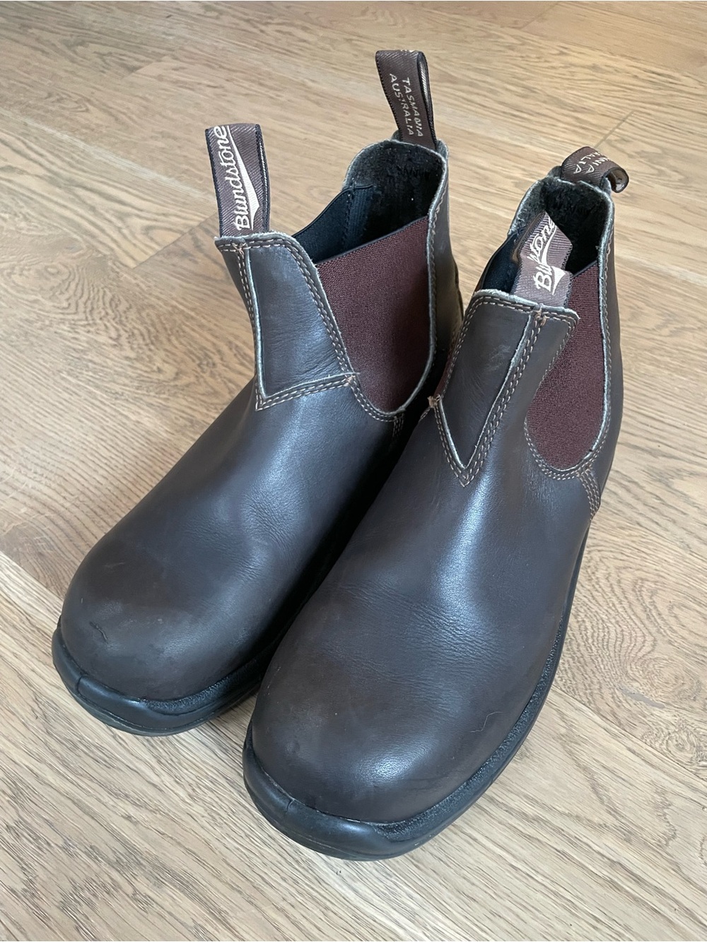 Blundstone Steel Toe Dark Brown Work Boots